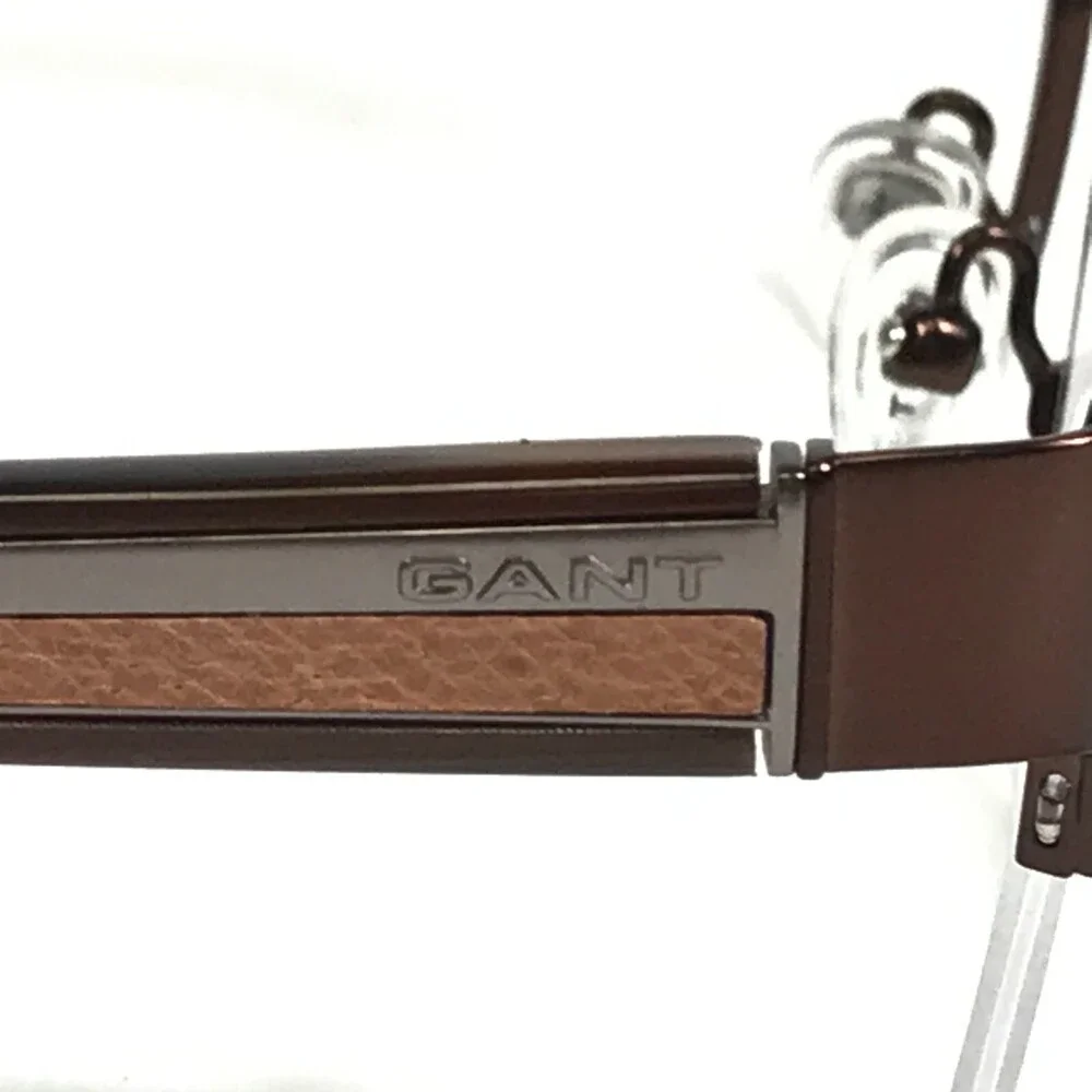 GANT Eyeglasses Frames G KENMORE SBRN Brown Rectangular Half Rim 54-17-140